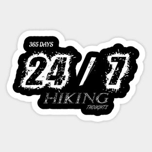 Trekking and Hiking fun days Sticker